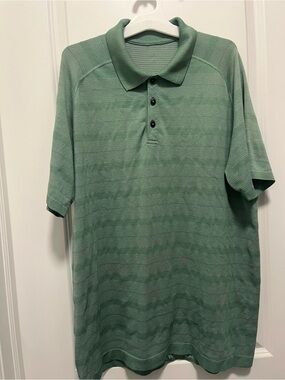 Men's Short-Sleeve Polo Shirt in Sage Green